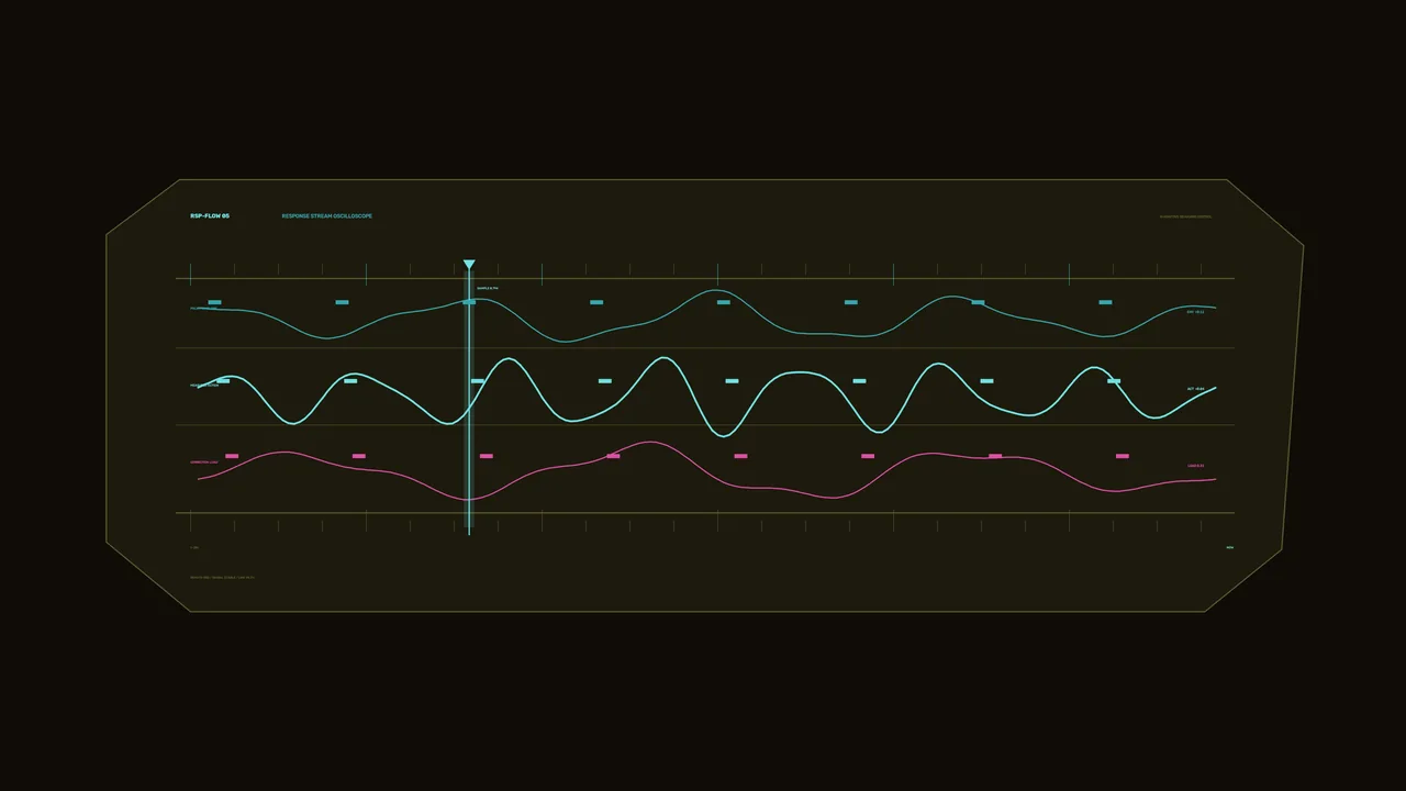 Waveform Monitoring Telemetry HUD 4K Sci-Fi Wallpaper