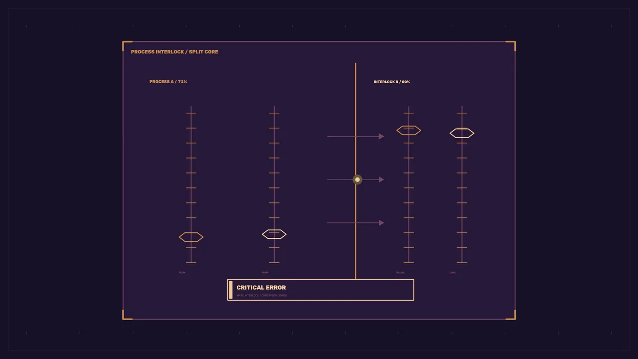 Critical Error Process Interlock HUD Wallpaper
