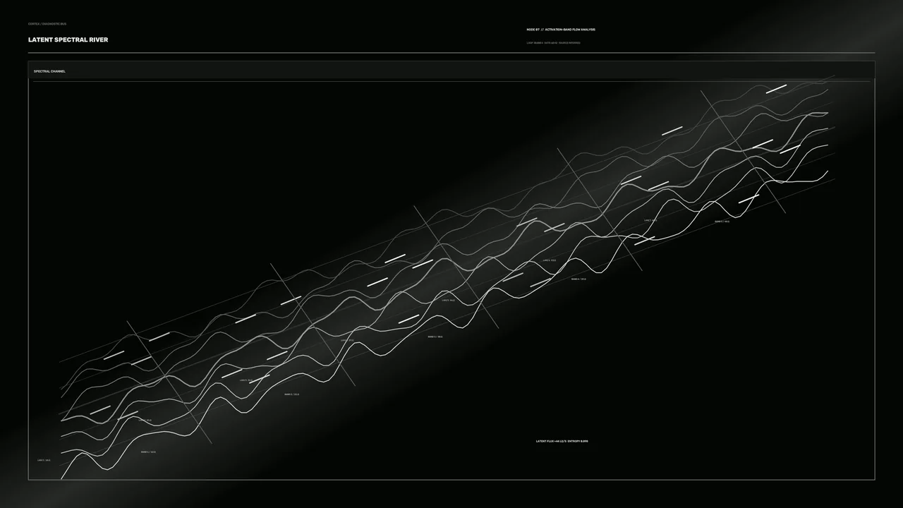 Spectral Telemetry Line Graph HUD 4K Wallpaper