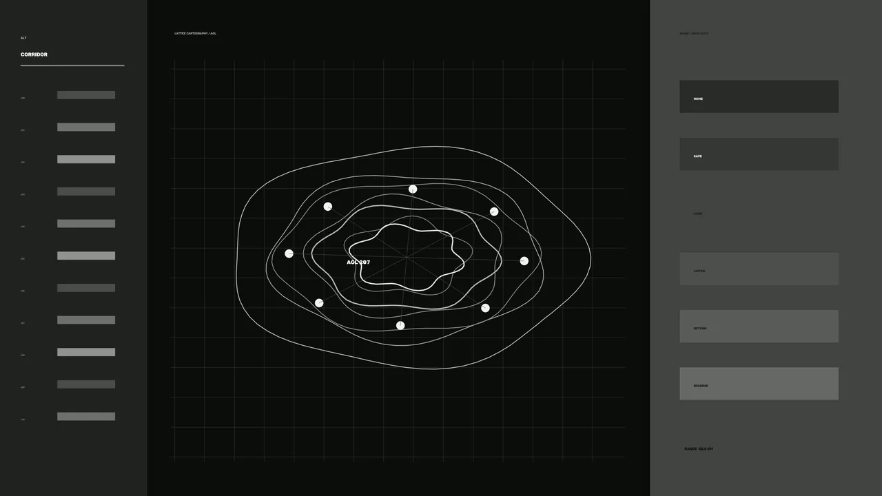 Sci-Fi Altitude Telemetry HUD Dashboard 4K Wallpaper
