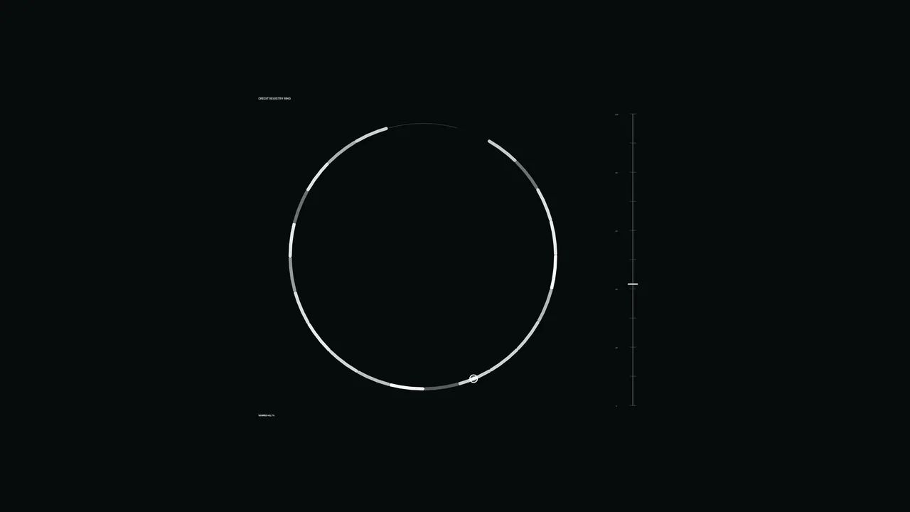 Circular Segmented Gauge HUD – 4K Sci-Fi Wallpaper