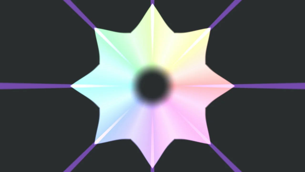 Pastel Eight-Point Kaleidoscope Star 4K Wallpaper