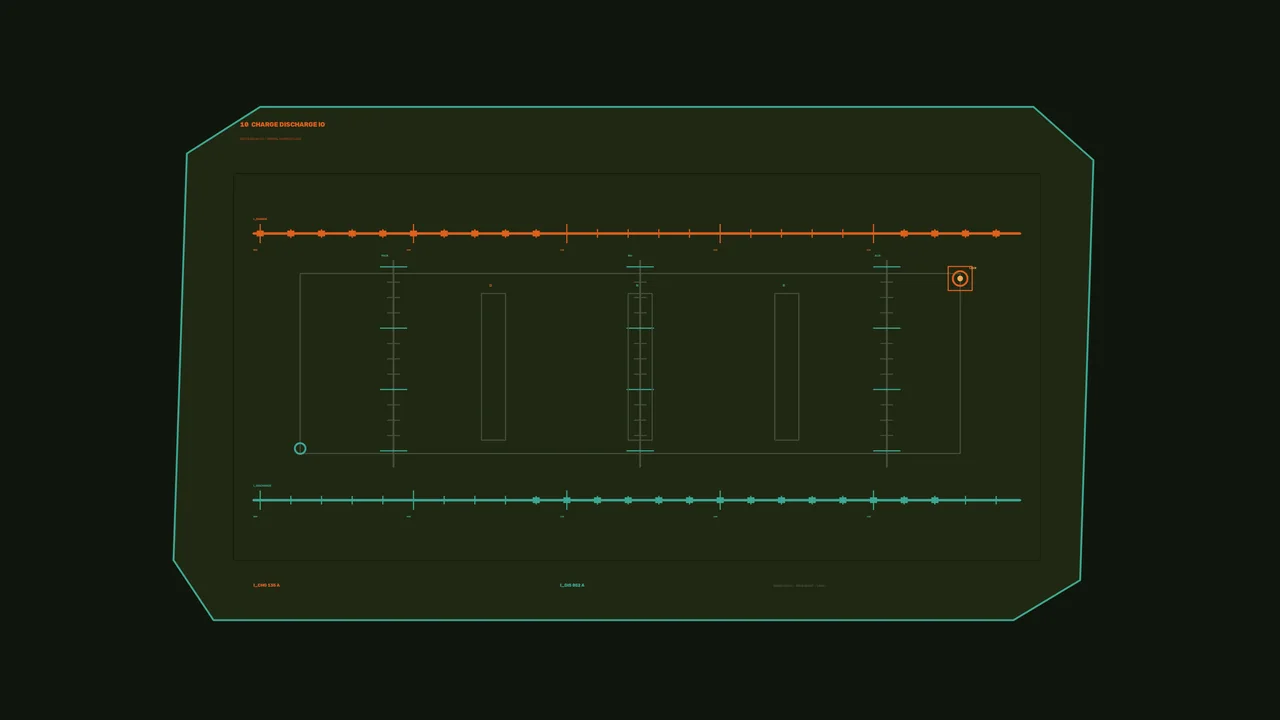 Battery Current Monitoring HUD with Dual Telemetry Scales