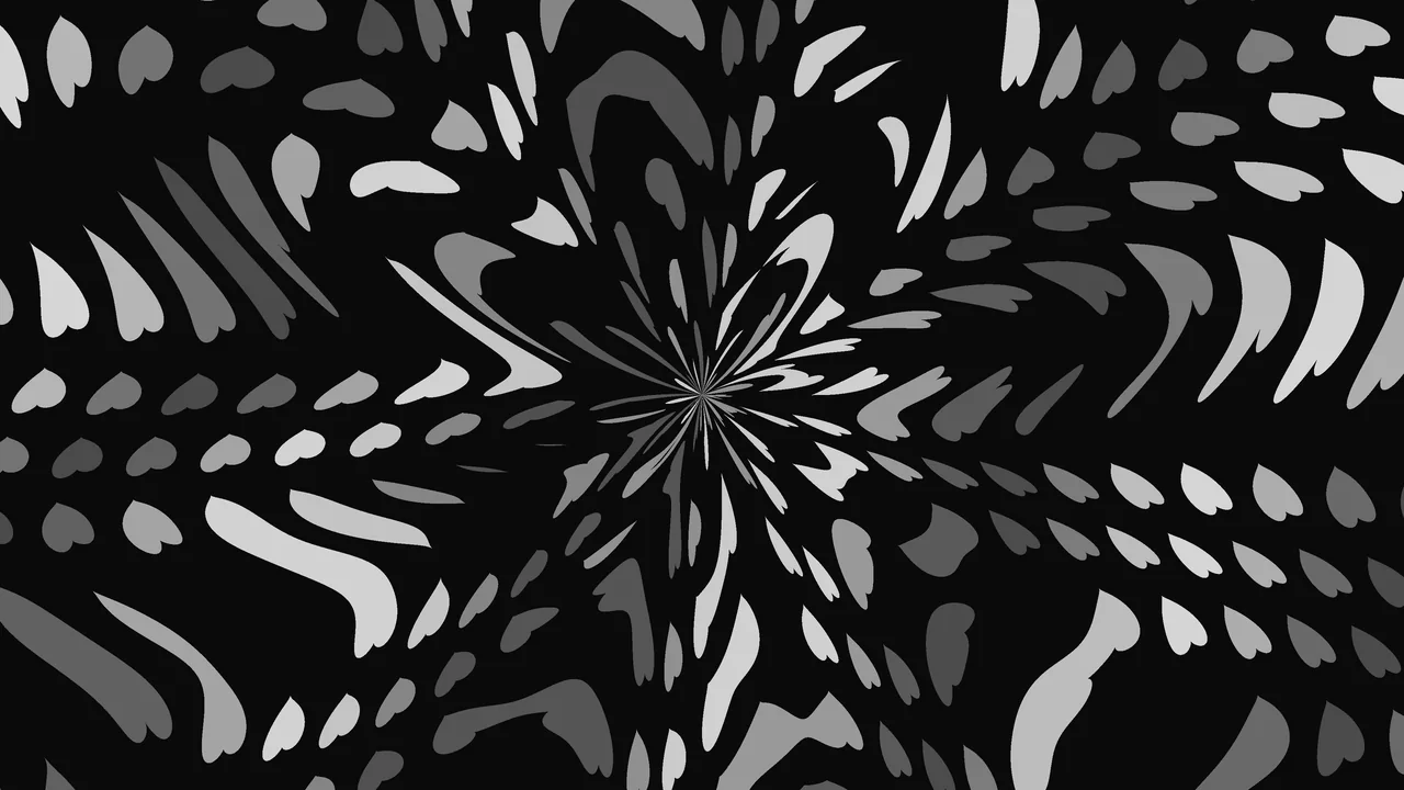 Abstract Monochrome Radial Starburst 4K Wallpaper