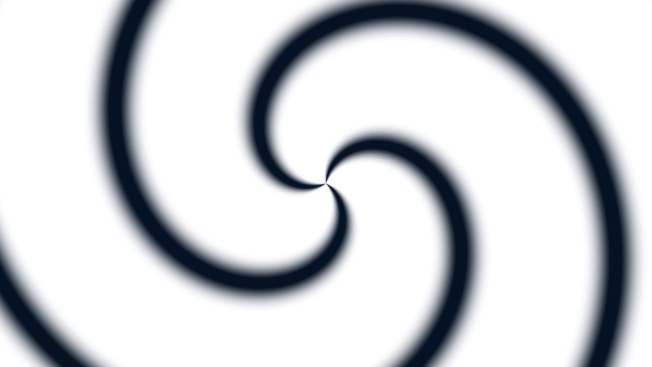 Glowing Blue Spiral Bands on Black 4K Wallpaper