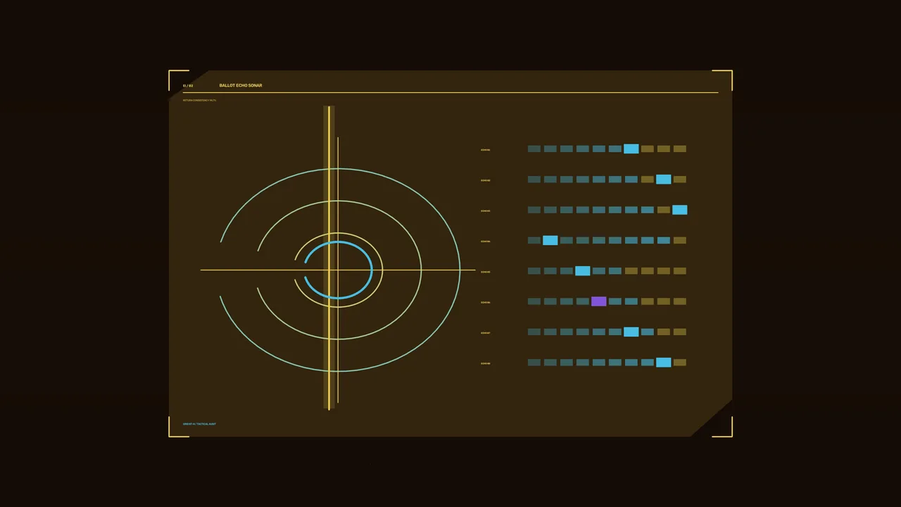 Concentric Scanner HUD with Telemetry Bars 4K Sci-Fi Wallpaper