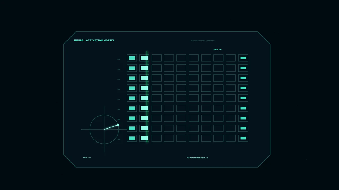 Teal Science Fiction Telemetry Matrix HUD Wallpaper