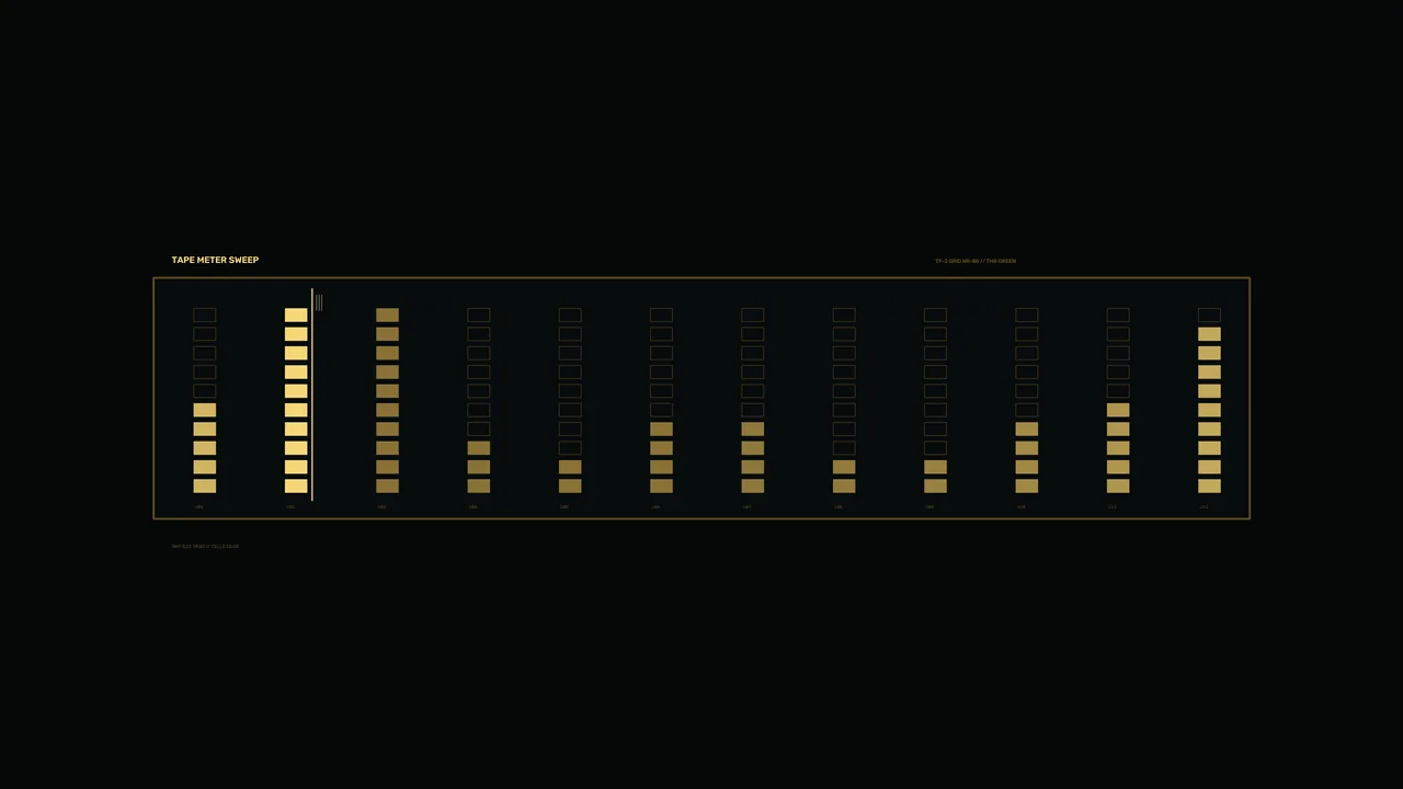 Segmented Amber Telemetry HUD 4K Sci-Fi Wallpaper