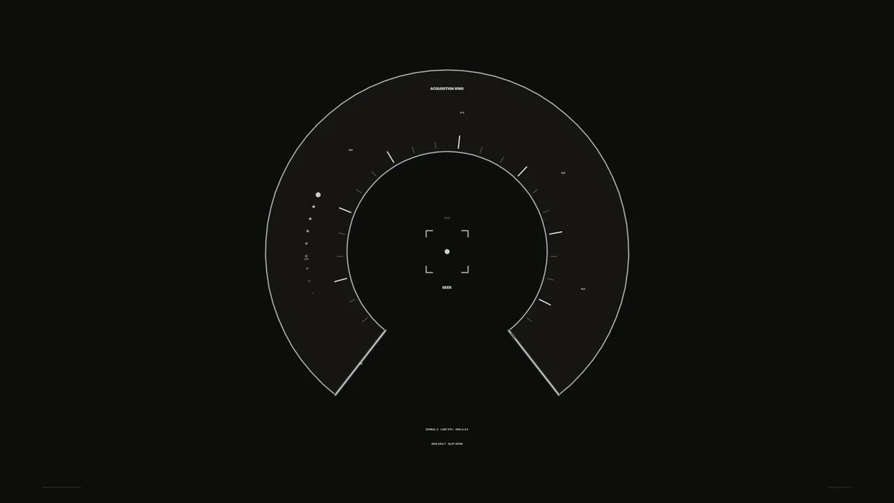 Acoustic Detection Status HUD 4K Sci-Fi Wallpaper
