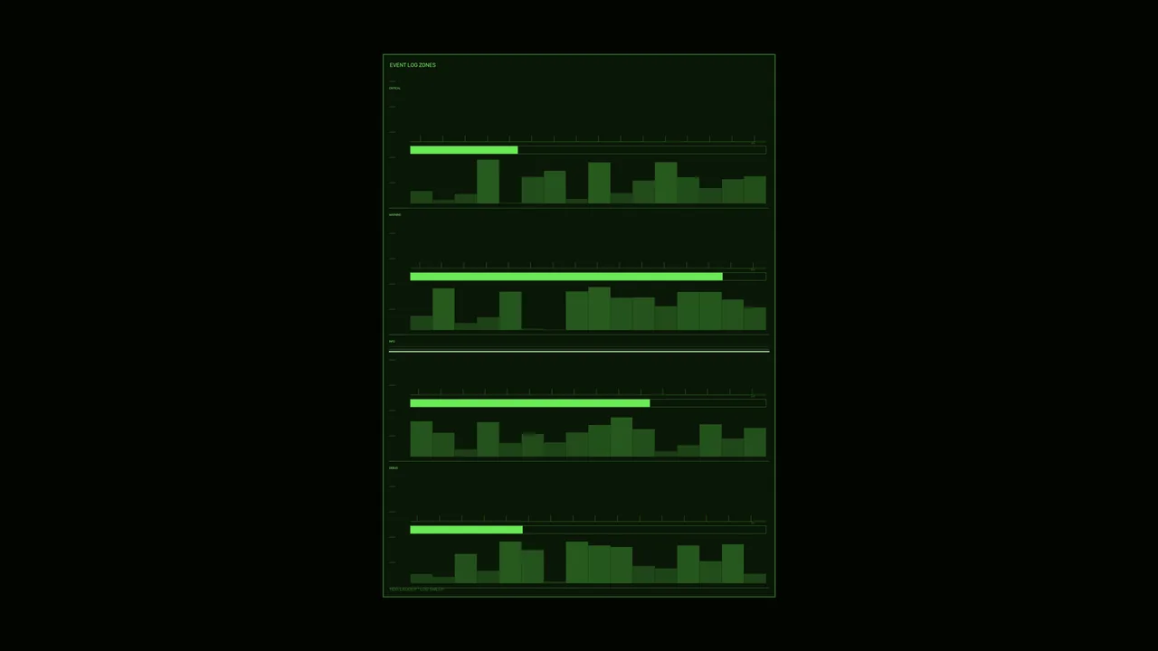 Green Energy Storage Monitoring HUD 4K Wallpaper