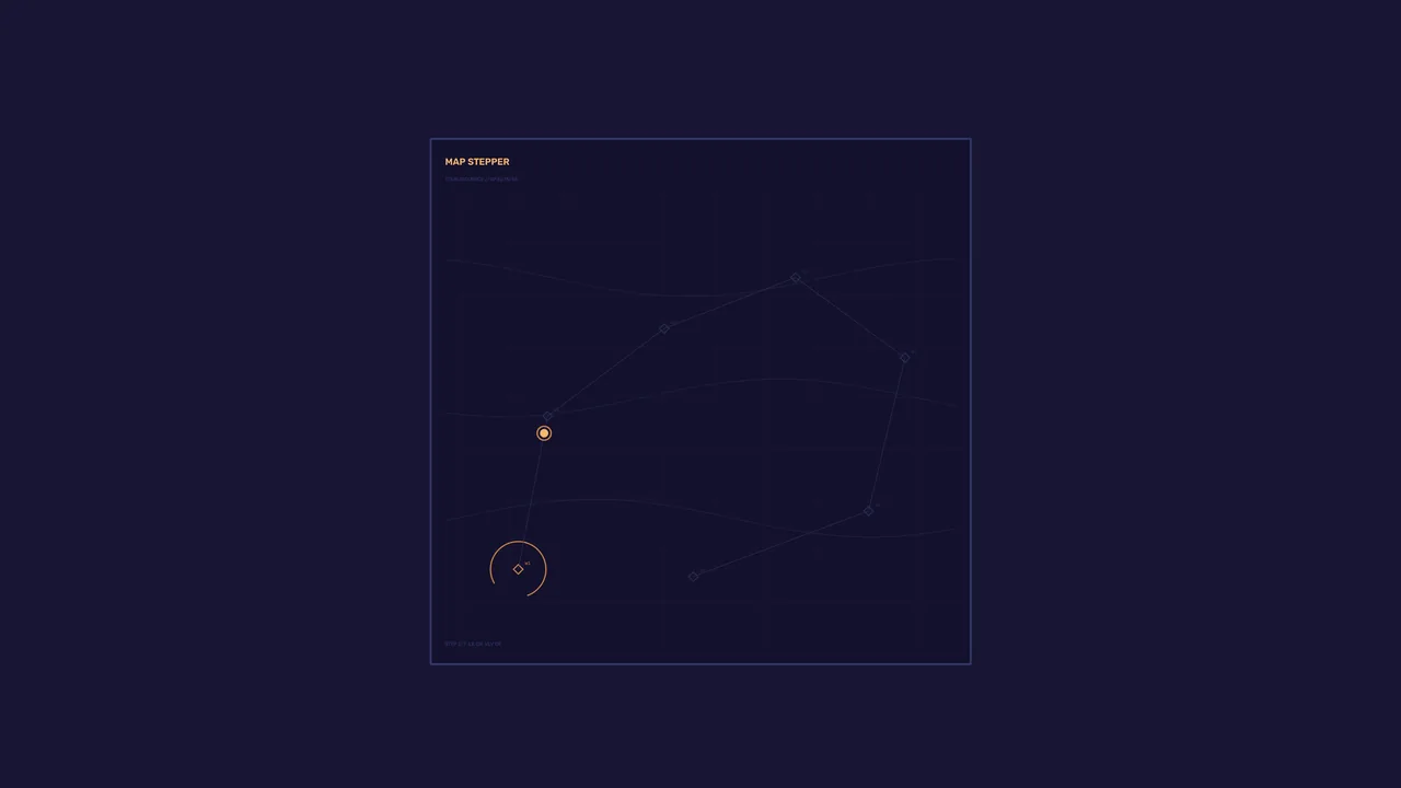 4K Sci-Fi Map HUD Wallpaper with Orange Scanner Marker