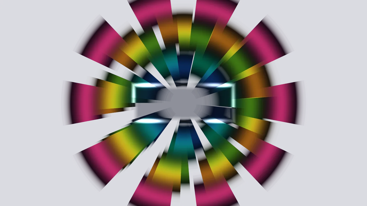 Colorful Radial Light Tunnel 4K Wallpaper