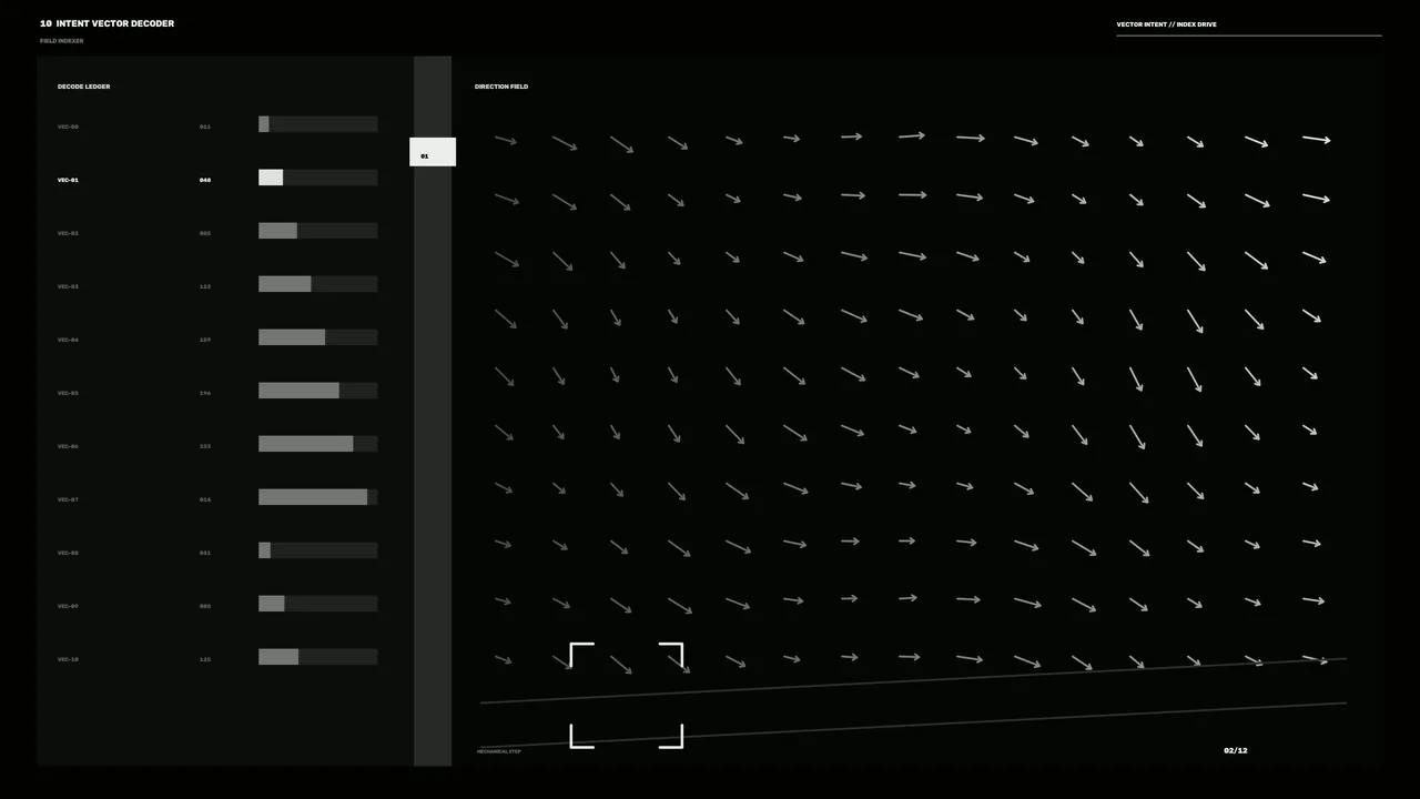 Vector Decoder HUD Interface 4K Sci-Fi Wallpaper