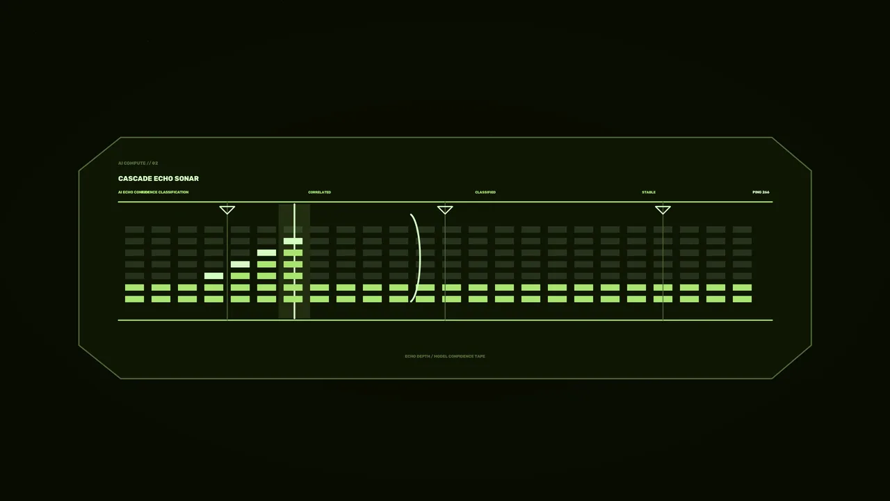 Green Sci-Fi Sonar Telemetry HUD Interface