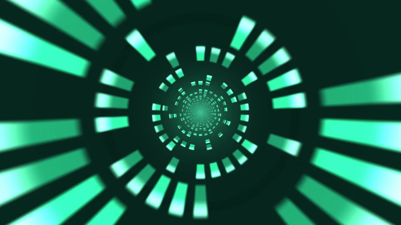4K Emerald Radial Scanner HUD Interface Wallpaper