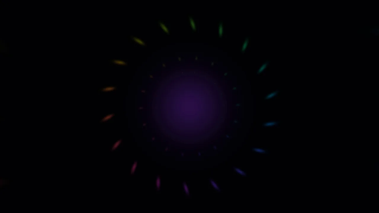 Neon Spectrum Radial Glow 4K Wallpaper