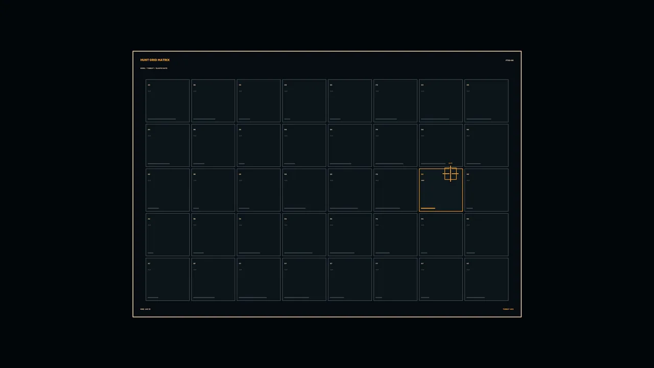 Precision Target Search HUD Matrix 4K Sci-Fi Wallpaper