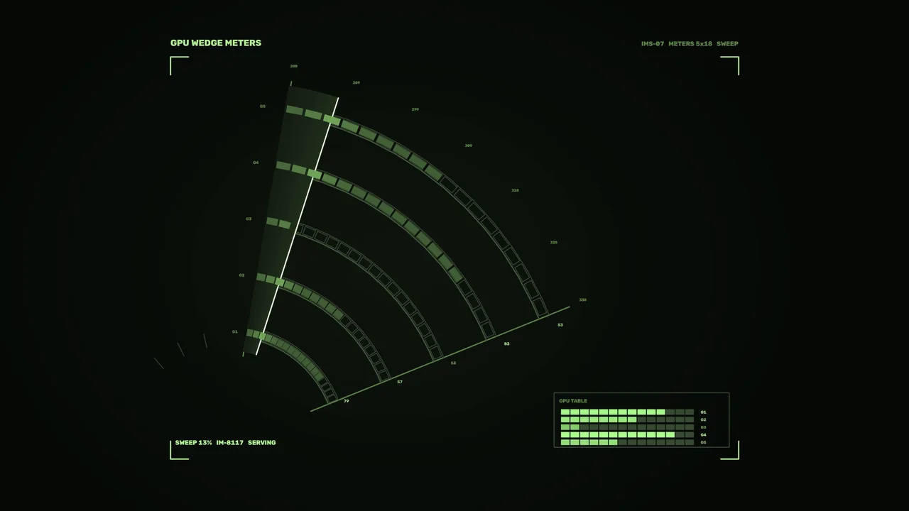 Green GPU Telemetry HUD Interface 4K Sci-Fi Wallpaper