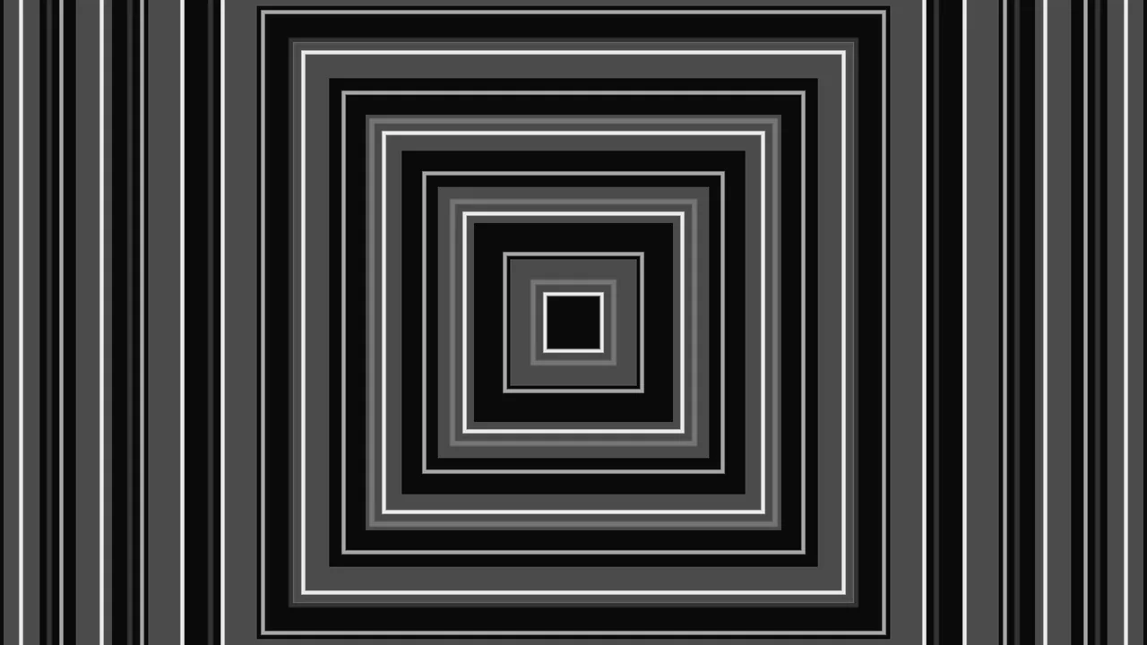 Monochrome Concentric Square Interface 4K Wallpaper