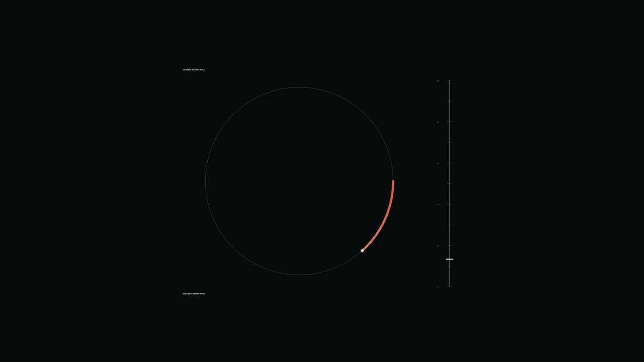 Minimal Circular Telemetry Gauge HUD 4K Sci-Fi Wallpaper