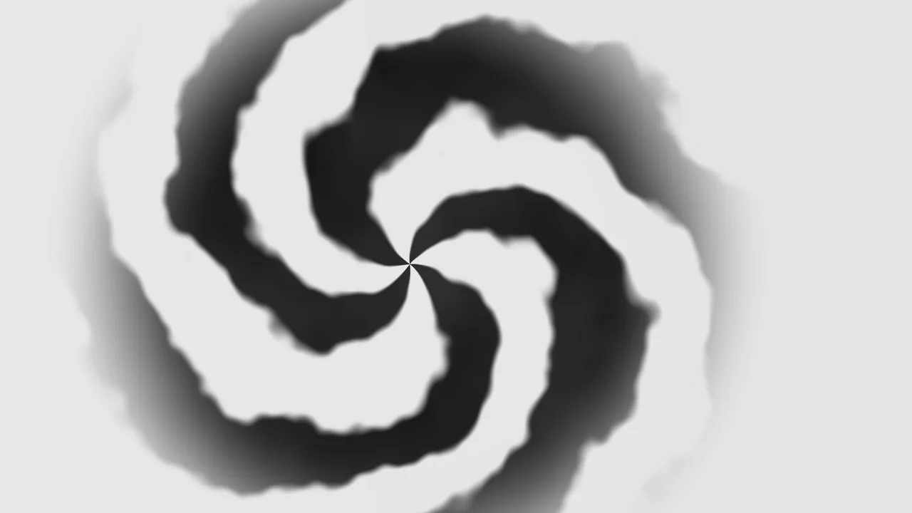 Monochrome Spiral HUD Screen Graphic Wallpaper