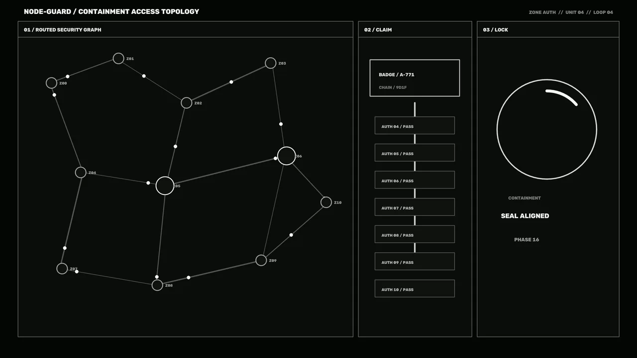 Containment Access Topology Sci-Fi HUD 4K Wallpaper