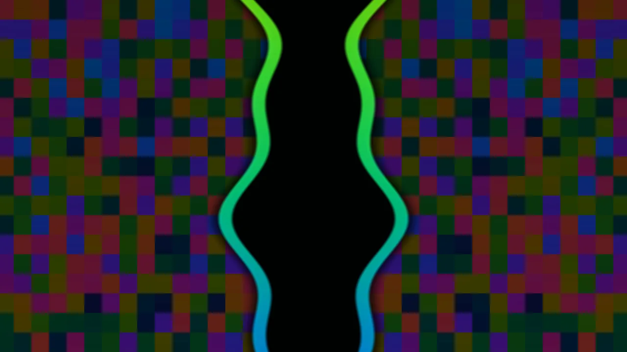 Neon Hourglass Mosaic 4K Wallpaper