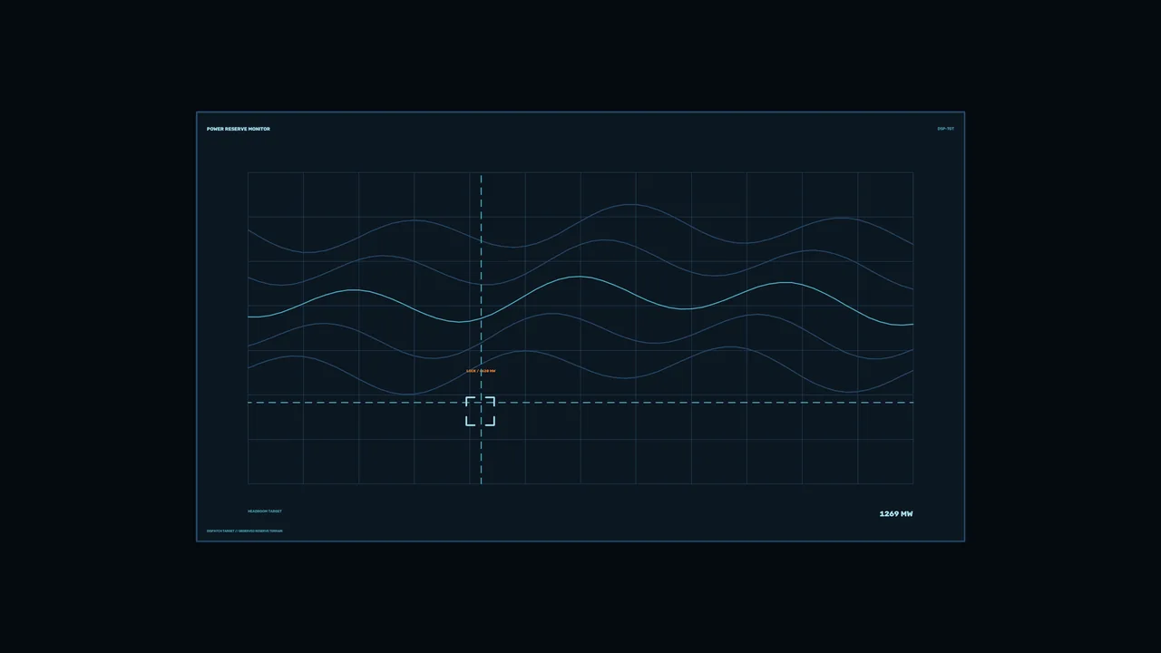 Power Reserve Monitoring HUD Dashboard 4K Sci-Fi Wallpaper