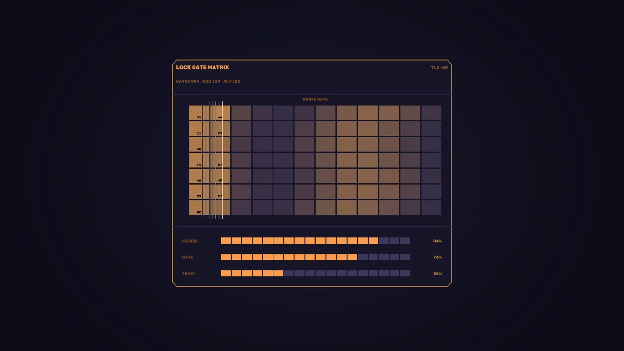 Sci-Fi HUD Range Gate Matrix 4K Wallpaper