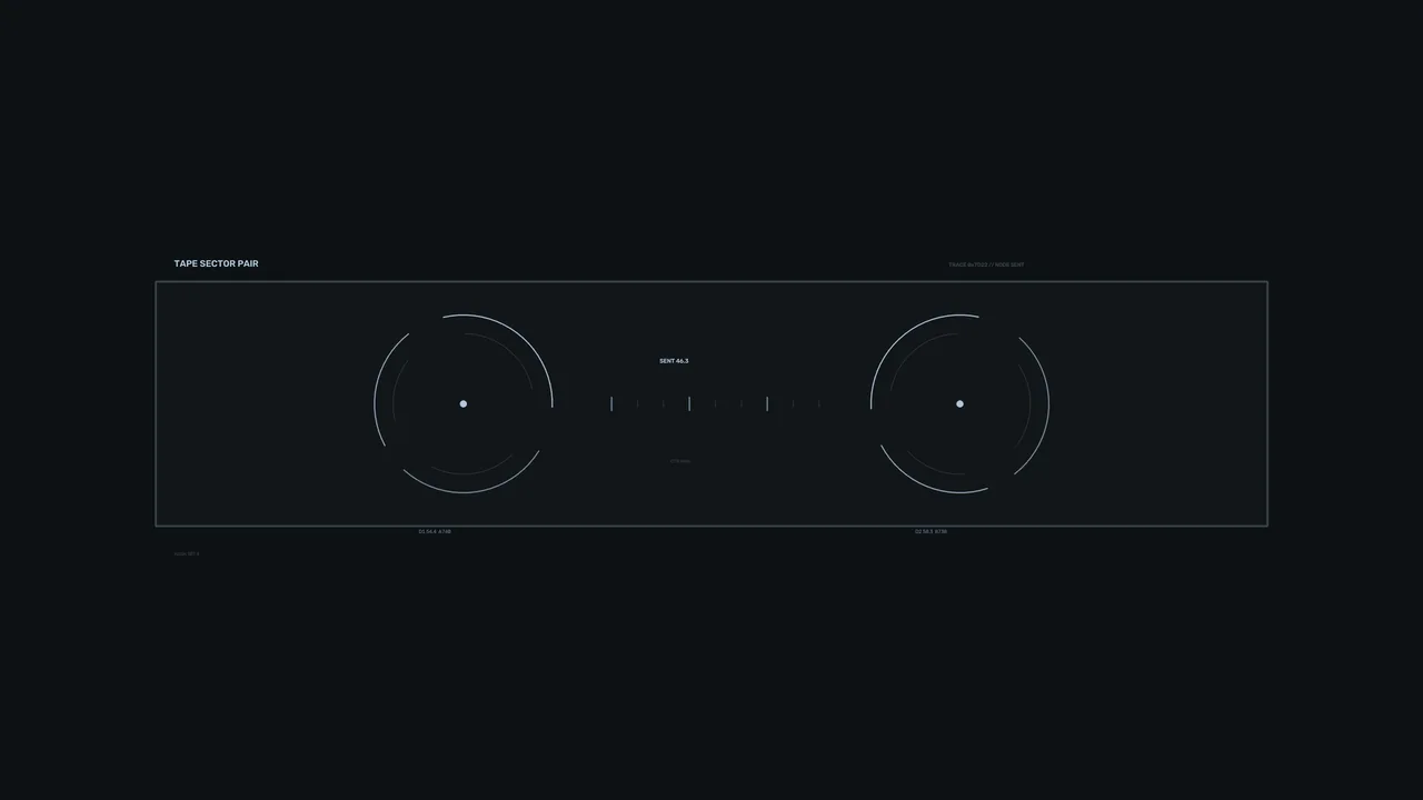 Dual Circular Telemetry HUD Dashboard | 4K Sci-Fi Wallpaper