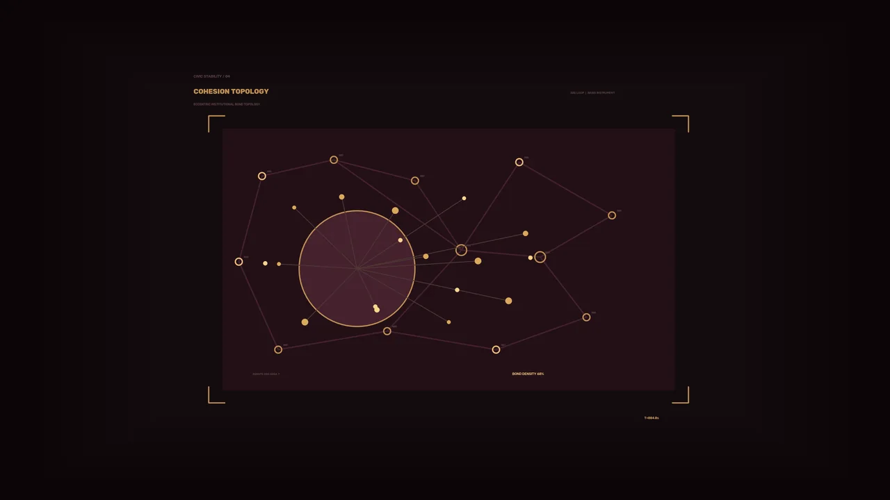 Cohesion Topology Network HUD 4K Sci-Fi Wallpaper