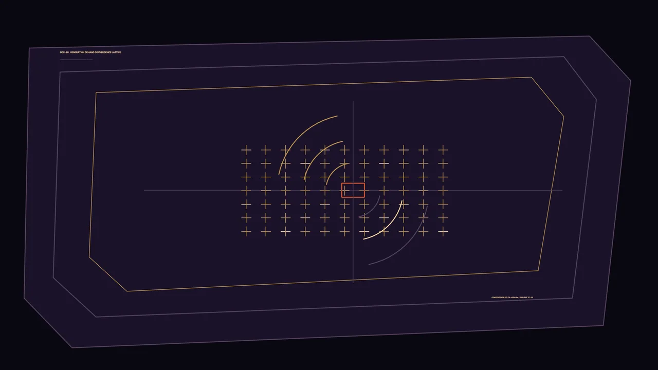 Convergence Grid Telemetry HUD 4K Sci-Fi Wallpaper