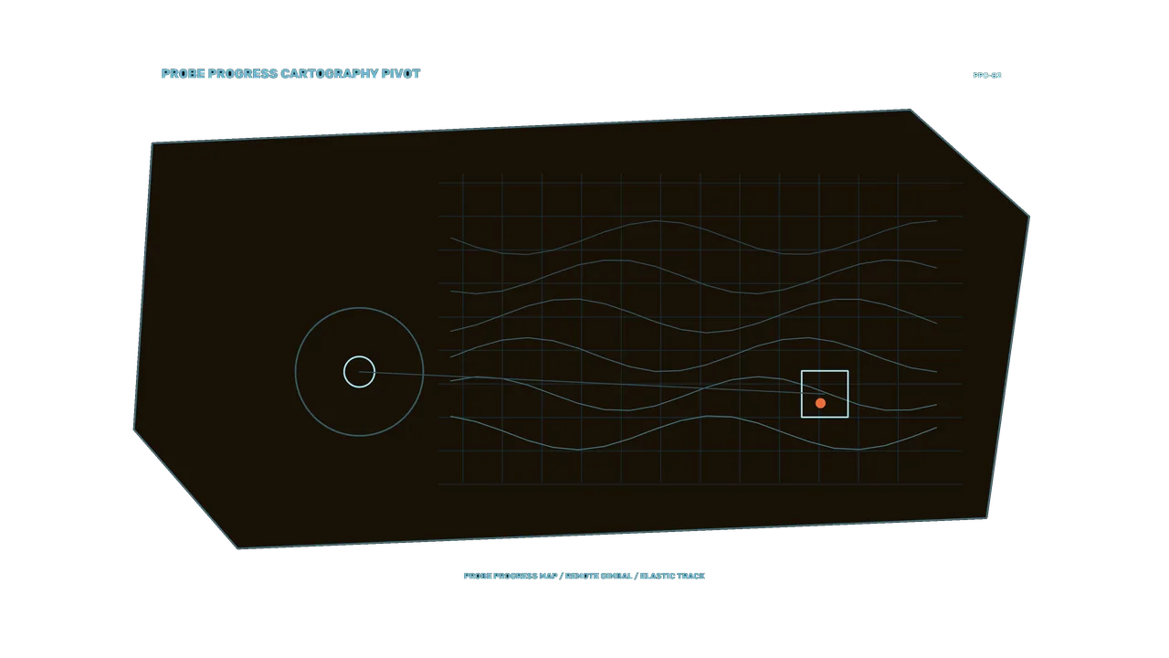 4K Sci-Fi Probe Progress Telemetry HUD Wallpaper