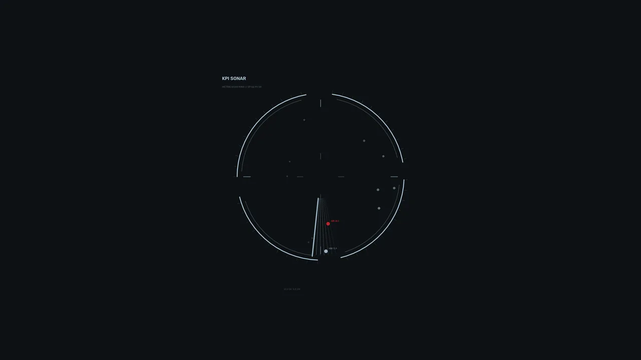 Circular Sonar Telemetry HUD Interface 4K Wallpaper