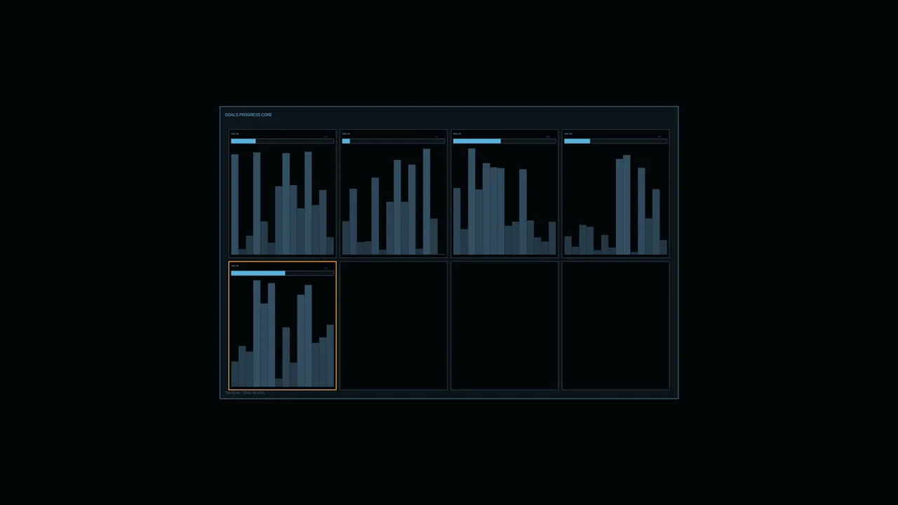 Data Analytics HUD with Bar Charts 4K Sci-Fi Wallpaper