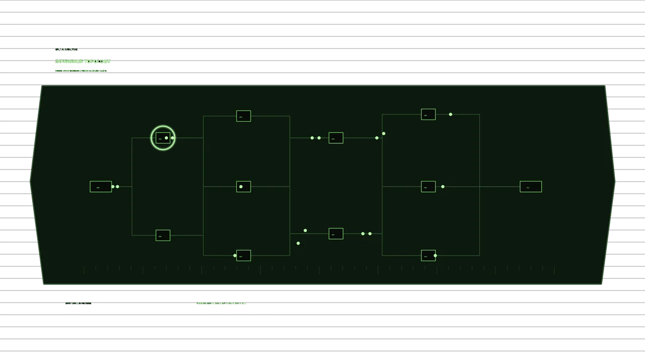 Green Node Topology Sci-Fi HUD 4K Wallpaper
