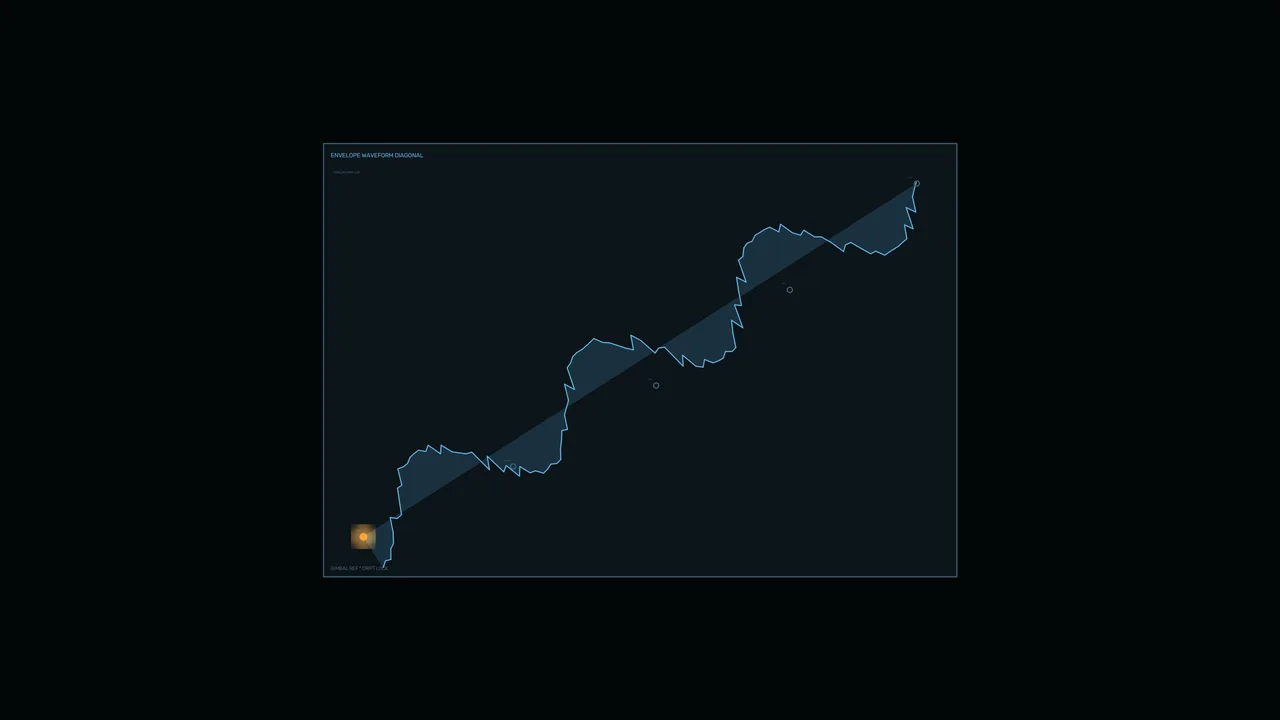 Sci-Fi Waveform Telemetry HUD 4K Wallpaper