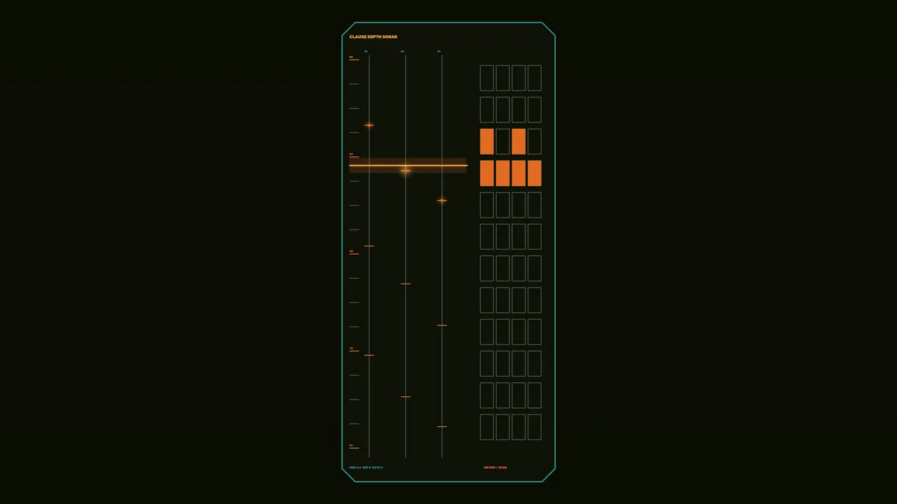 Futuristic Sonar Telemetry HUD Dashboard 4K Wallpaper