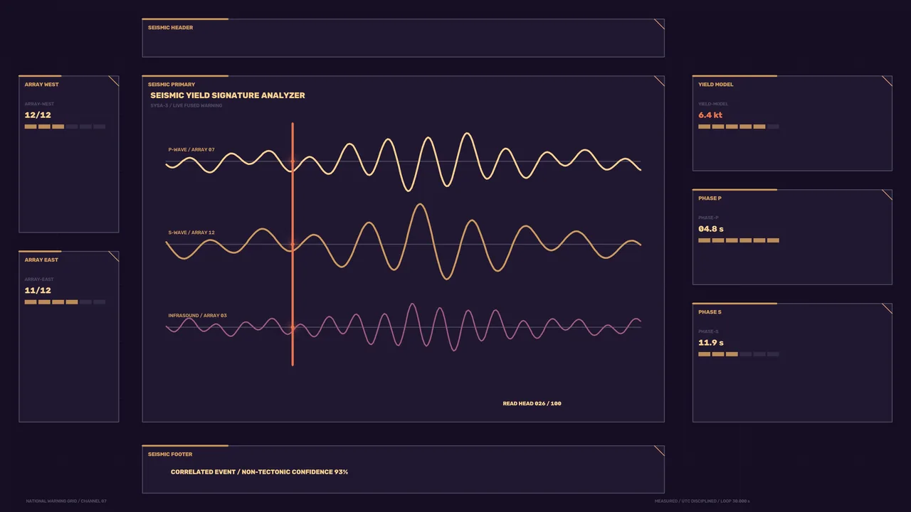 Seismic Waveform Analysis HUD 4K Sci-Fi Wallpaper