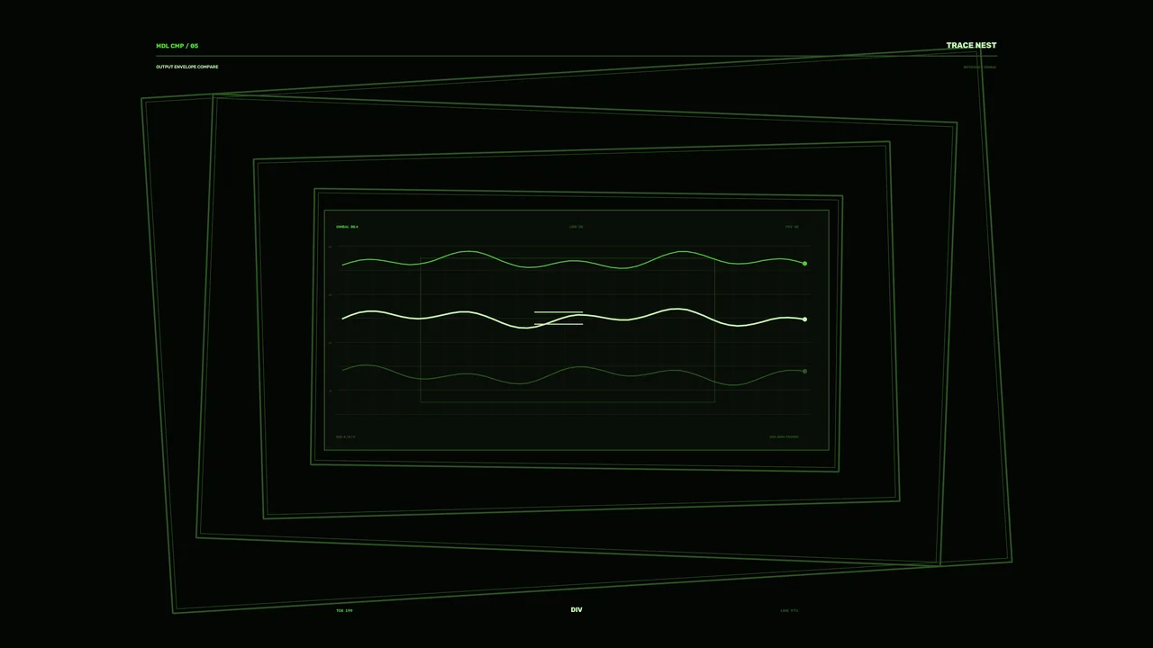 Green Sci-Fi Telemetry Graph HUD 4K Wallpaper