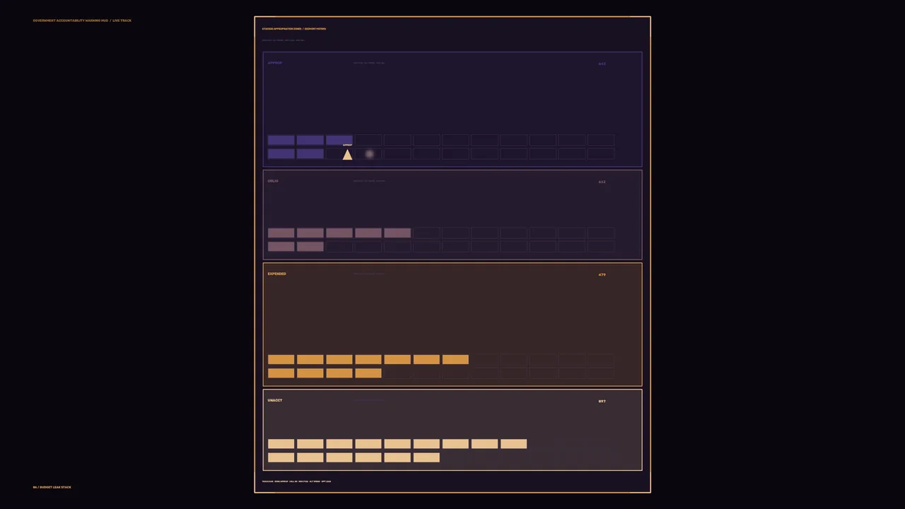 Amber and Violet Telemetry Dashboard HUD 4K Wallpaper