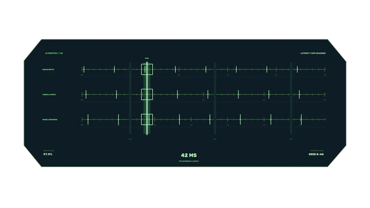 Futuristic Green Latency Telemetry HUD Dashboard 4K Wallpaper