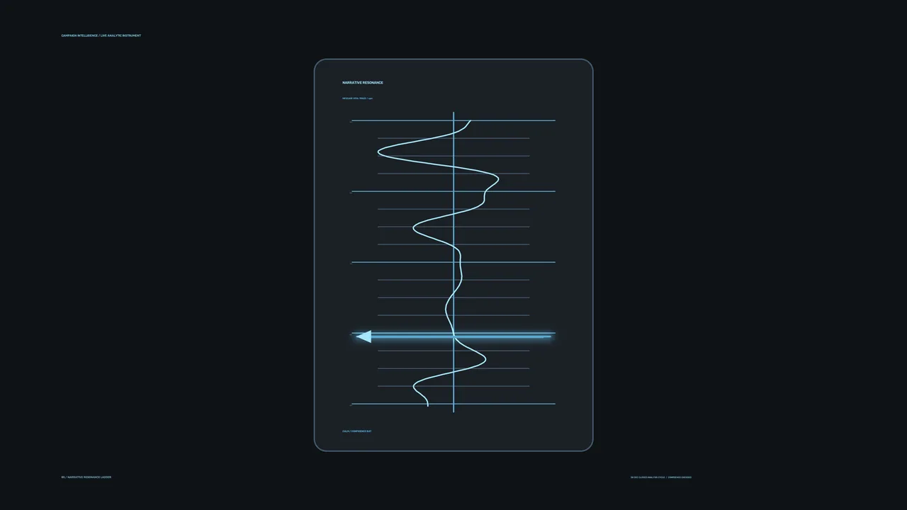 Sci-Fi Analytics HUD with Cyan Resonance Graph