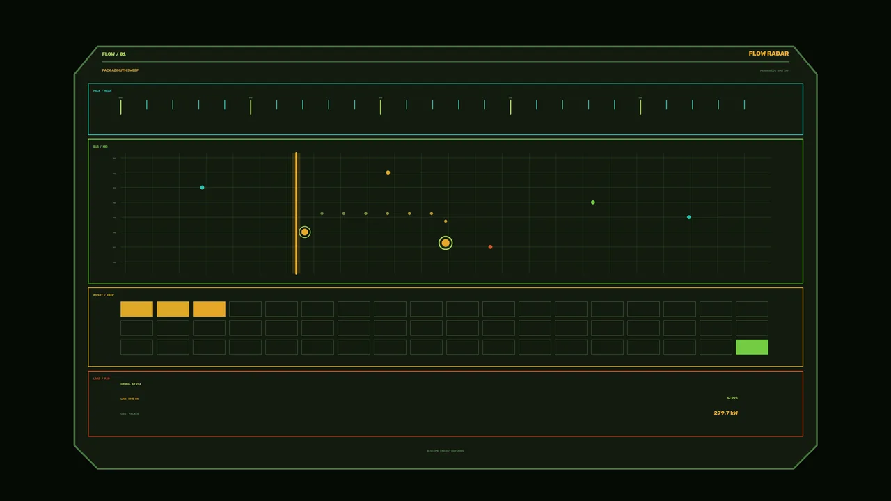 Energy Flow Monitoring HUD 4K Wallpaper