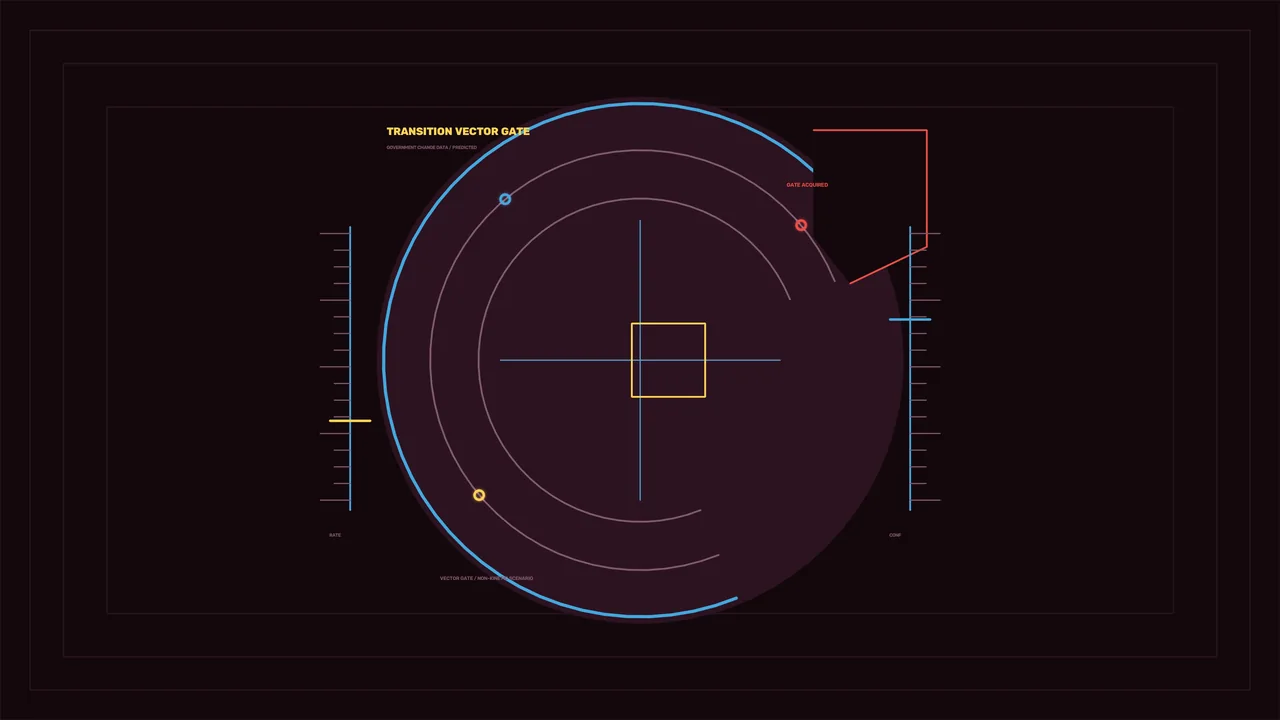 Sci-Fi Transition Vector Gate HUD 4K Wallpaper