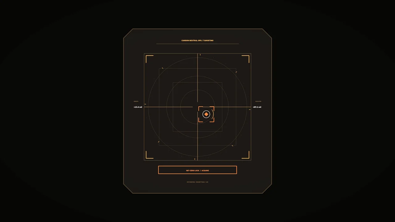 Carbon Neutral Operations Targeting HUD 4K Sci-Fi Wallpaper