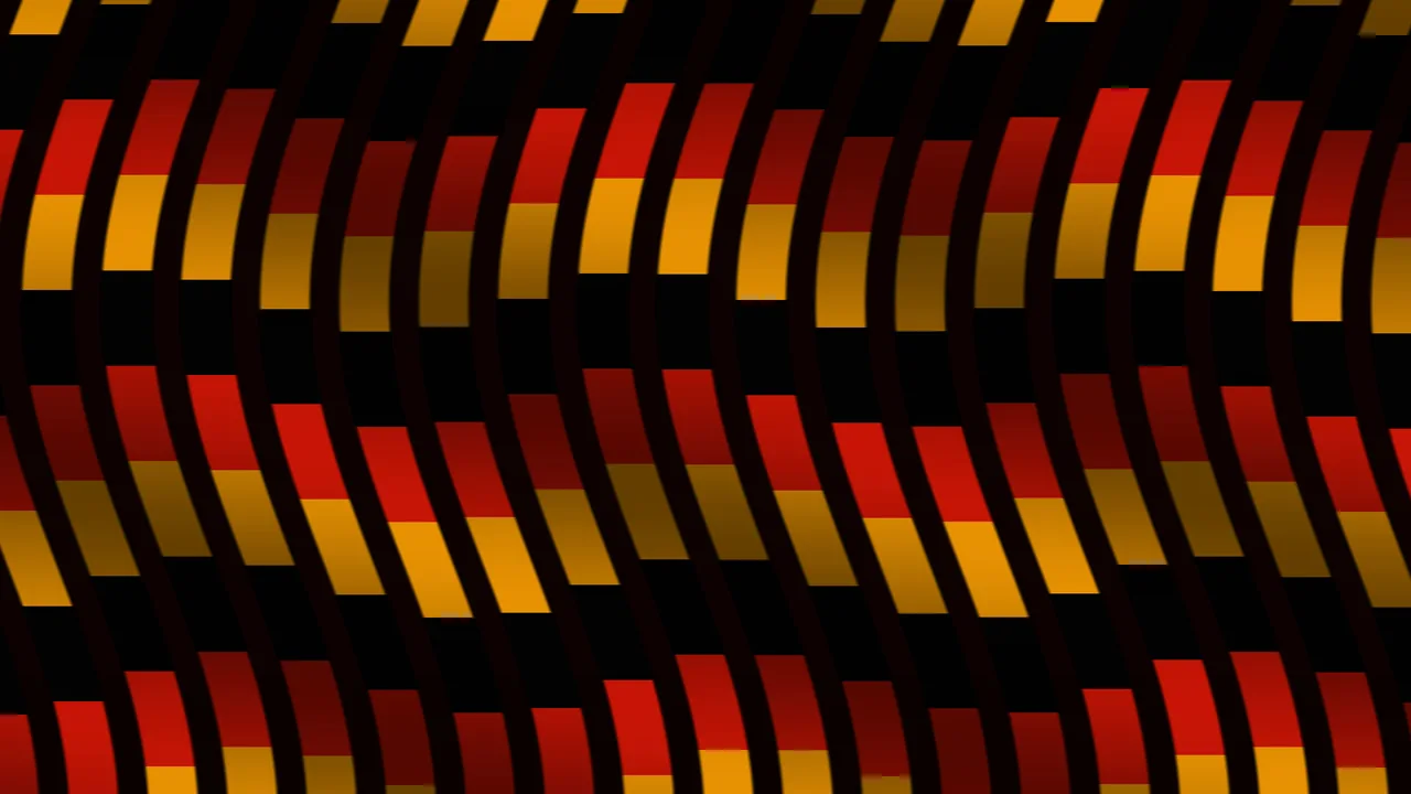 Abstract Black Red Gold Curved Stripe 4K Wallpaper
