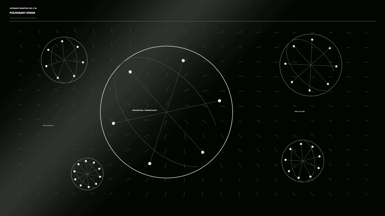 Pulmonary Sonar Biometric HUD Interface 4K Wallpaper
