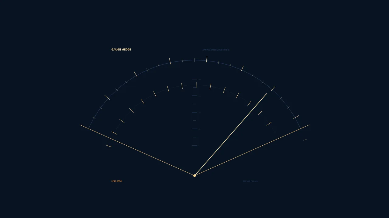 Futuristic Radial Gauge HUD 4K Wallpaper
