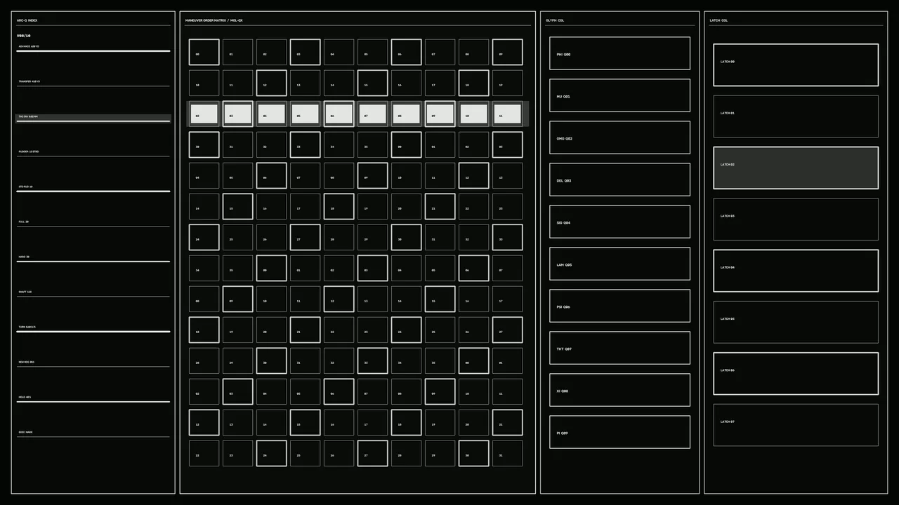 Monochrome Maneuver Matrix HUD Interface 4K Wallpaper